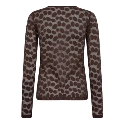 Co Couture t-shirt transparant bruin
