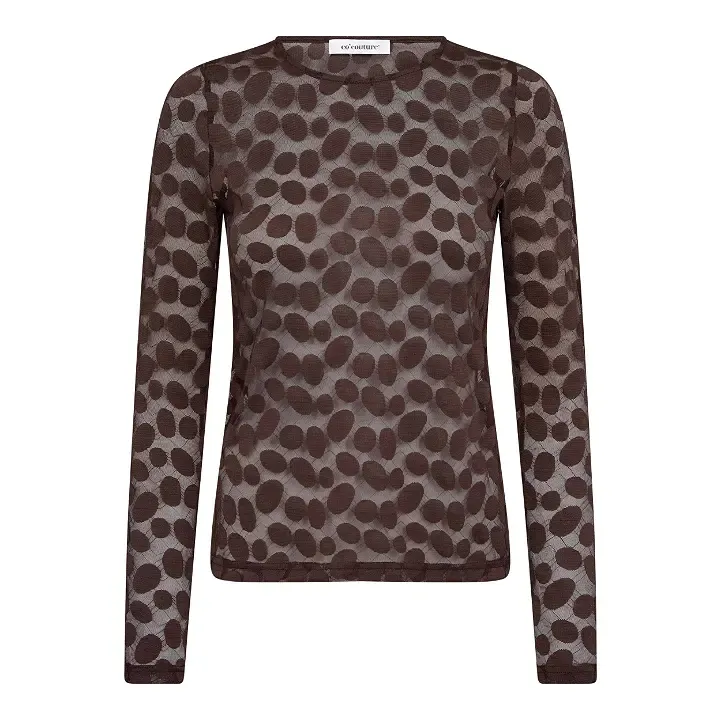 Co Couture t-shirt transparant bruin