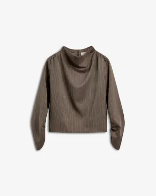 Iben Berverly top structured gestreept