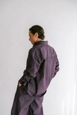 Held Marie blouse gestreept prume