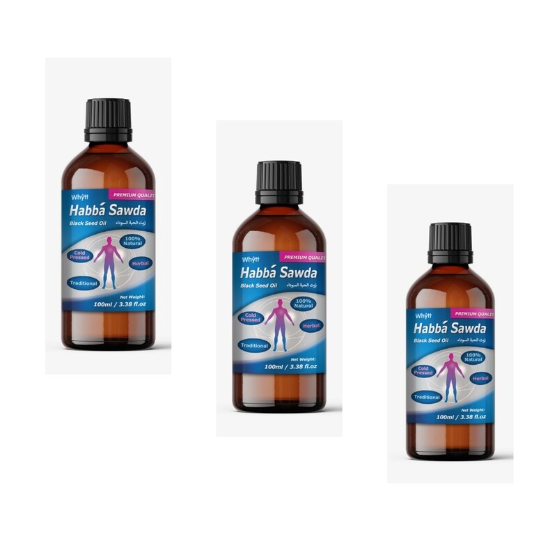 Black Seed Oil Potent COVID/COLDS/FLU Natural Protection 3x100ml Bottles