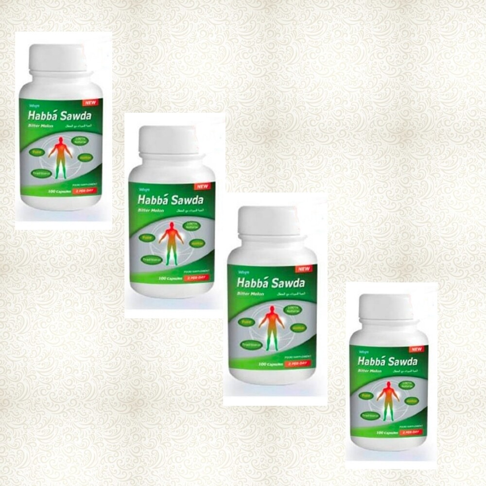 Black Seed Bitter Melon Best FLU/COVID/COLDS Natural Protection x 4 Bottles
