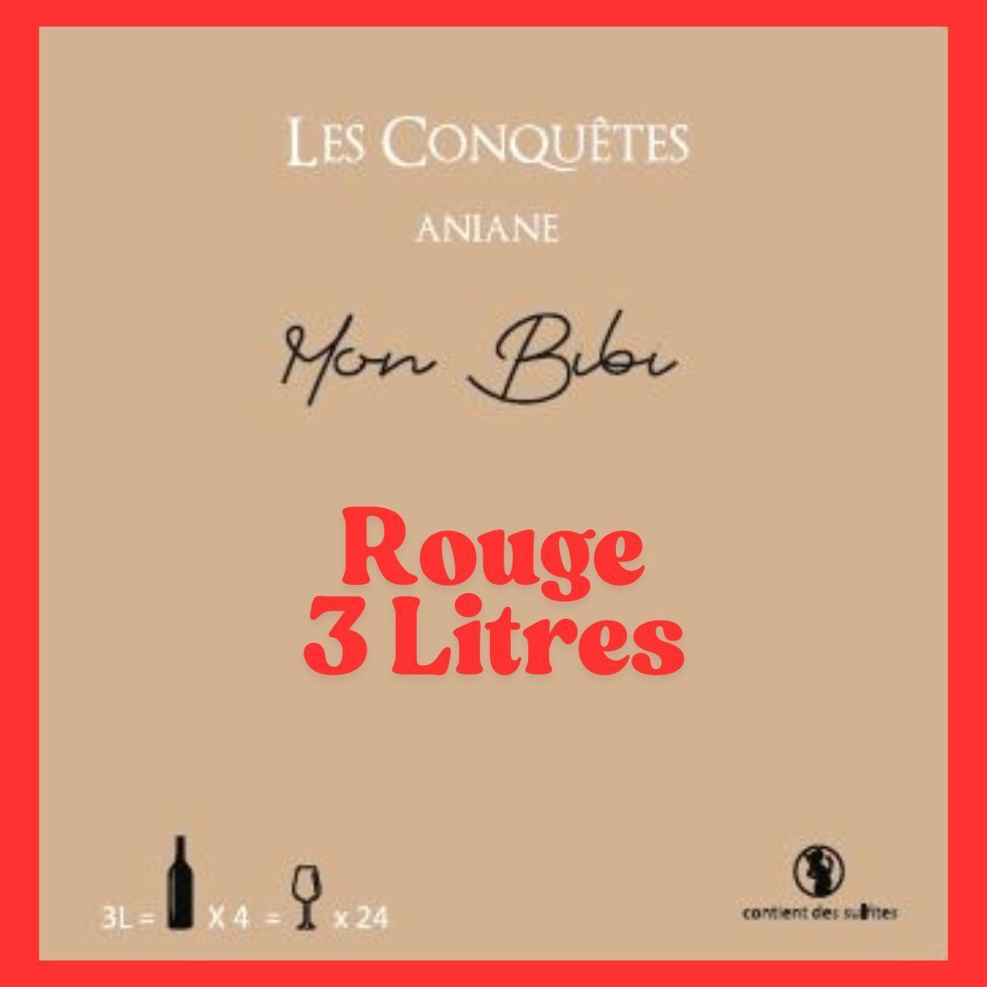 Mon Bibi Rouge 3 Litres