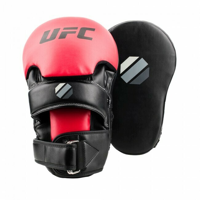 UFC CONTENDER LONG CURVED FOCUS HANDPADS BLACK/RED