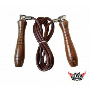 LEATHER JUMP ROPE - WOODEN HANDLES