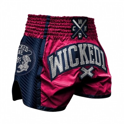 MUAY THAI SHORT CARBON PINK/BLUE