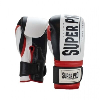 SUPER PRO GANTS DE BOXE (THAI) BRUISER NOIR/ROUGE/BLANC SUPER PRO GANTS DE BOXE (THAI) BRUISER NOIR/ROUGE/BLANC
