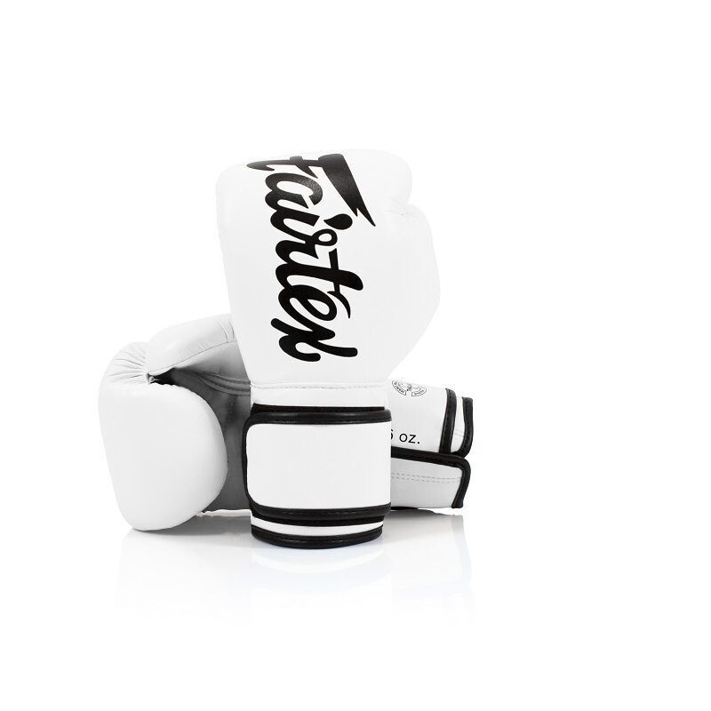 FAIRTEX MICROFIBER BLANC GANTS DE (KICK) BOXE