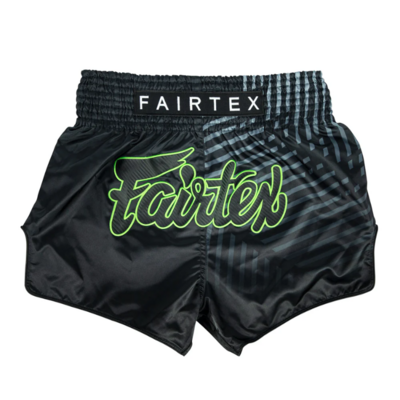 FAIRTEX RACER ZWART MUY THAI SHORT