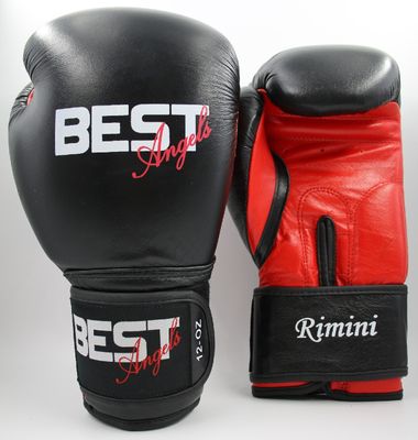 RIMINI BLACK LEATHER BEST ANGELS GANTS DE BOXE