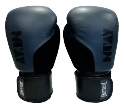 MUAY LEGACY GREY LEATHER BEST ANGELS GANTS DE BOXE