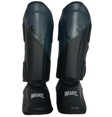 LVL-UP SG 1 PROTEGE-TIBIAS NOIR-BLANC