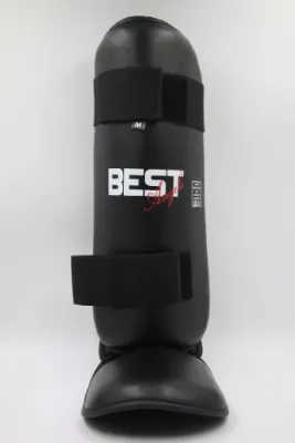 BLACK SHIN AND INSTEP GUARD