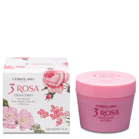 L'Erbolario - 3 ROSA Crema Corpo 200 ml