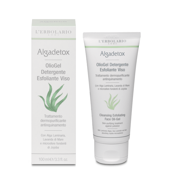 Algadetox - OlioGel Detergente Esfoliante Viso - Trattamento dermopurificante antinquinamento 100 ml