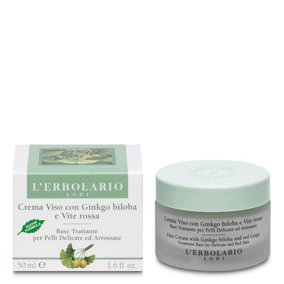 Crema Viso con Ginkgo Biloba e Vite Rossa 50 ml