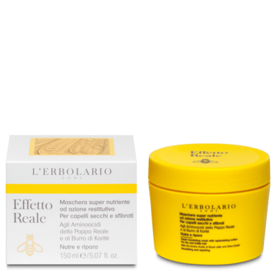L'Erbolario - EFFETTO REALE Maschera super nutriente ad azione restitutiva - Per capelli secchi e sfibrati 150 ml