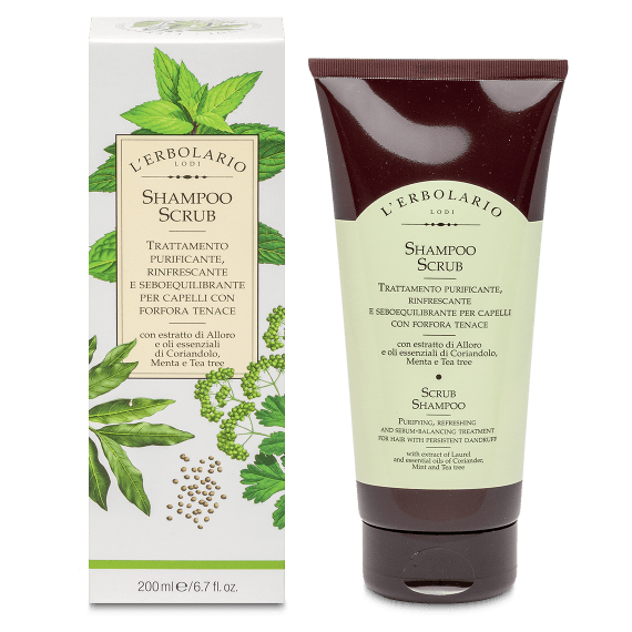 Shampoo Scrub Trattamento Purificante. Rinfrescante e Seboequilibrante  200 ml