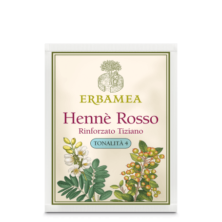 HENNÈ Rosso Rinforzato Tiziano - Tonalità 4 -100 g