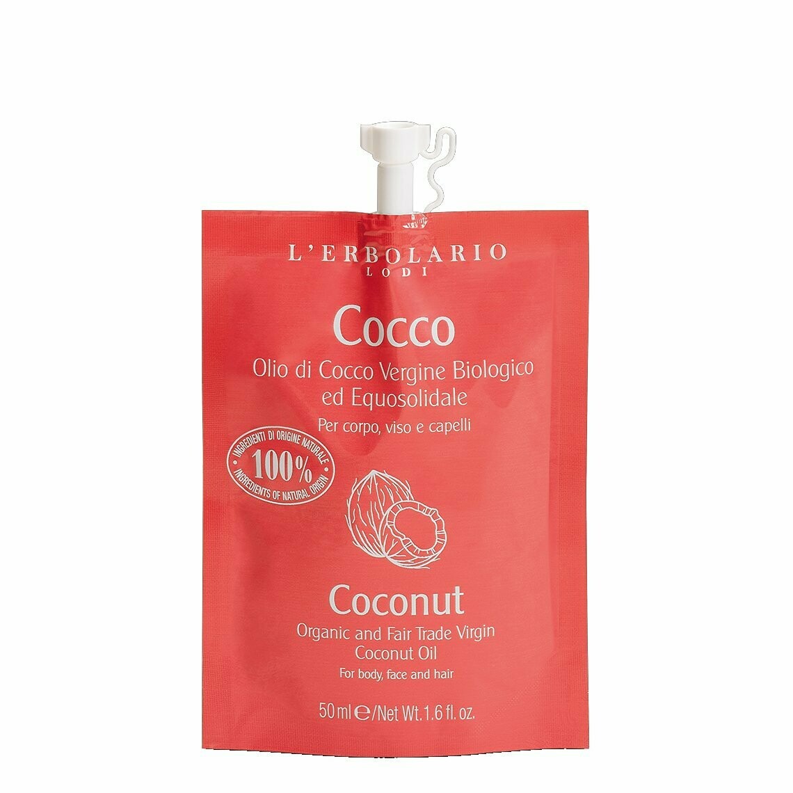 Cocco -Olio di Cocco Vergine Biologico ed Equosolidale 50 ml