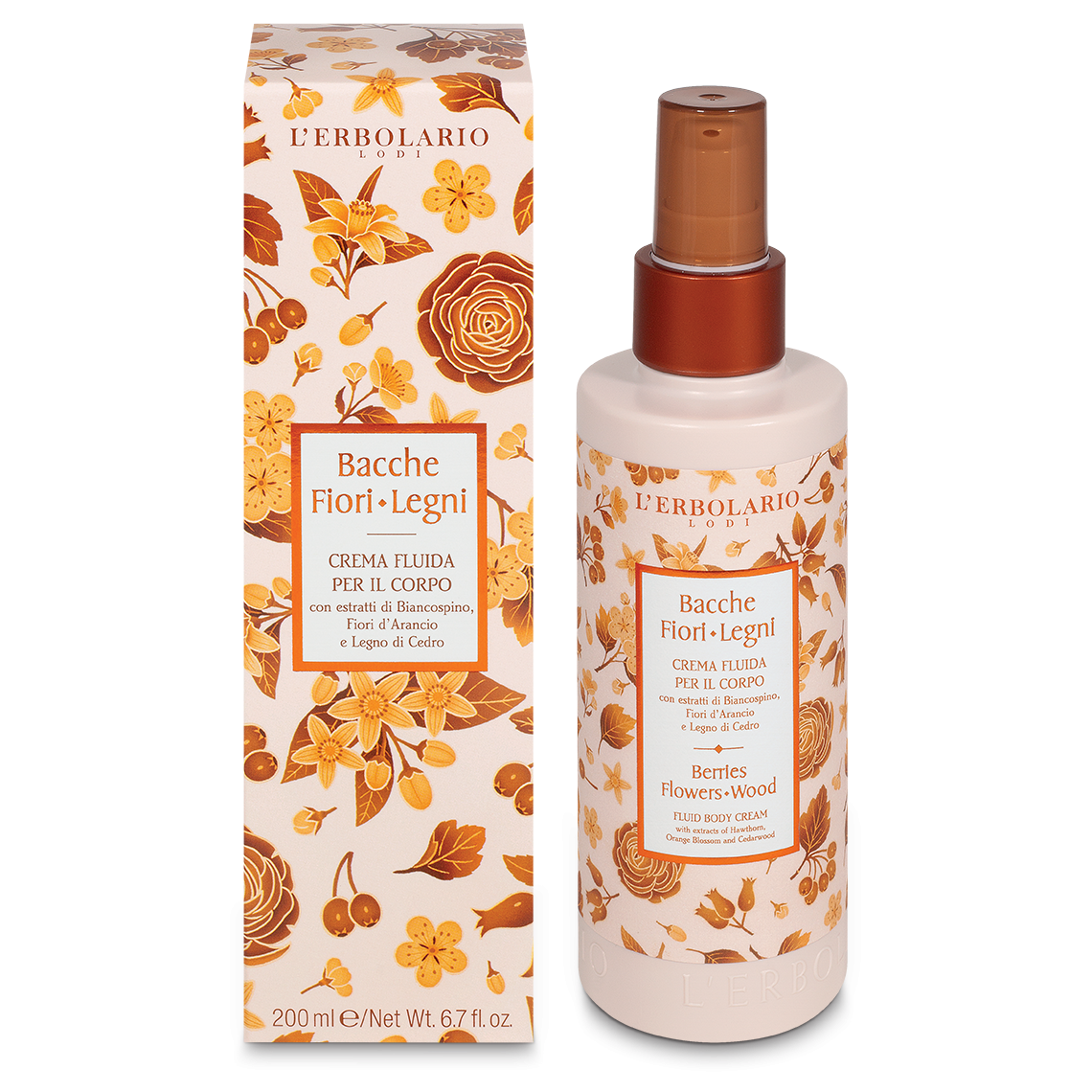 Bacche Fiori Legni - Crema Fluida per il Corpo 200 ml
