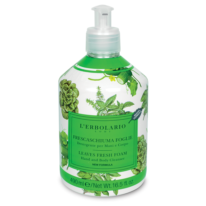 Frescaschiuma Foglie Detergente Mani e Corpo 490 ml