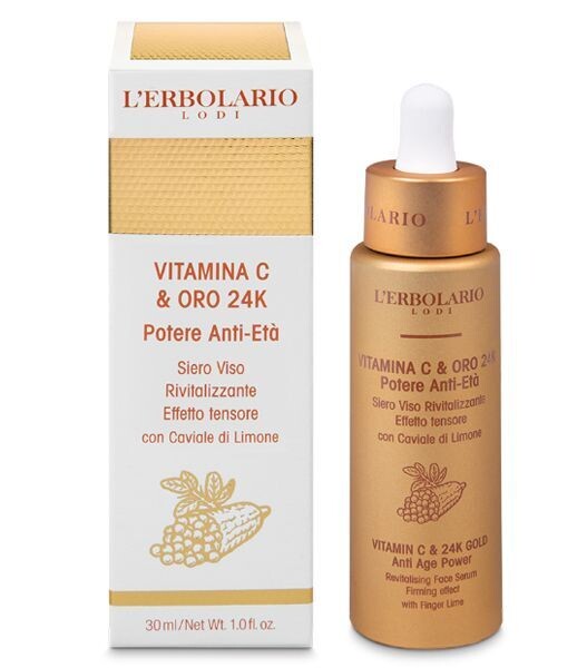 Vitamina C & Oro 24K Siero Viso 30 ml.