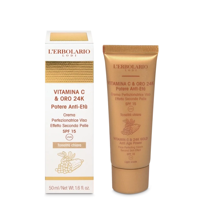 Vitamina C & Oro 24K Crema Perfezionatrice Viso tonalità chiara 50 ml