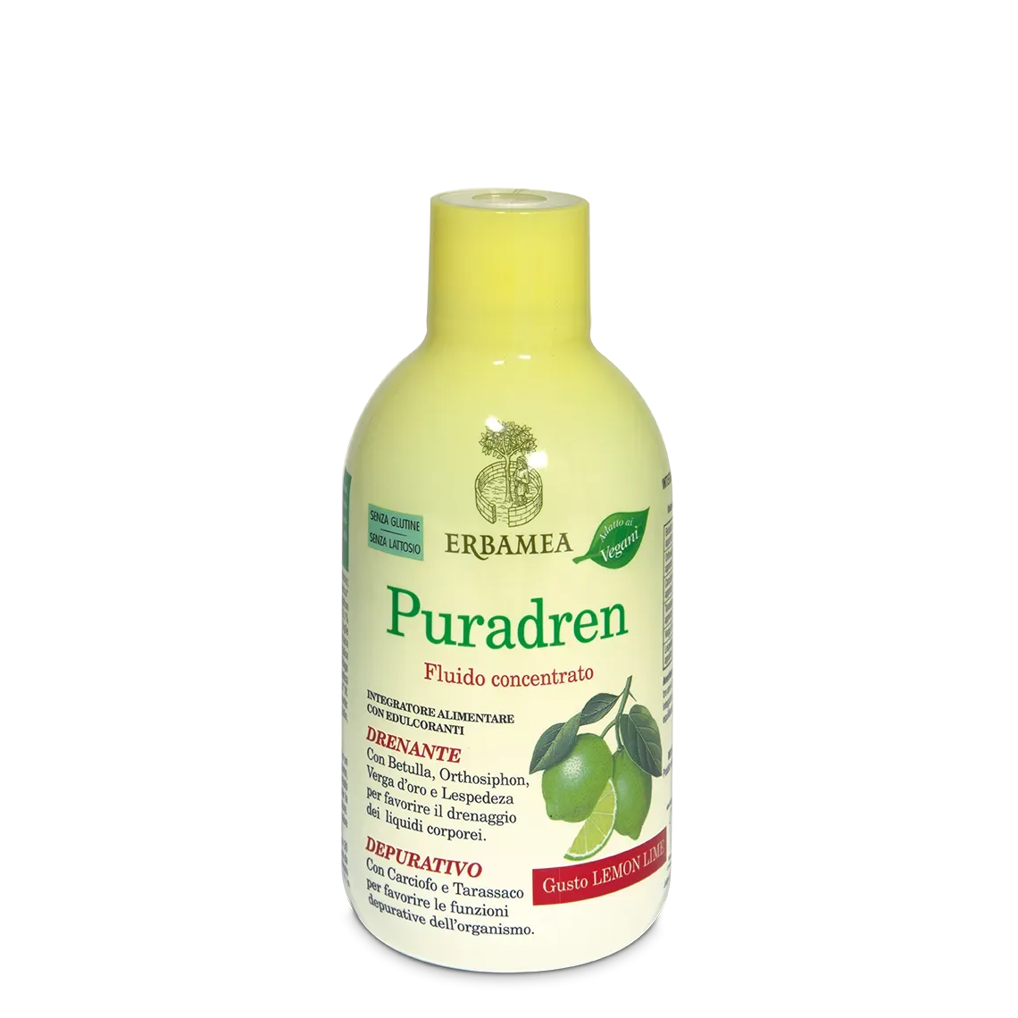 ERBAMEA - Puradren - Fluido Concentrato gusto Lemon Lime