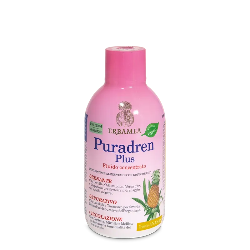 ERBAMEA - Puradren plus - Fluido Concentrato gusto Ananas