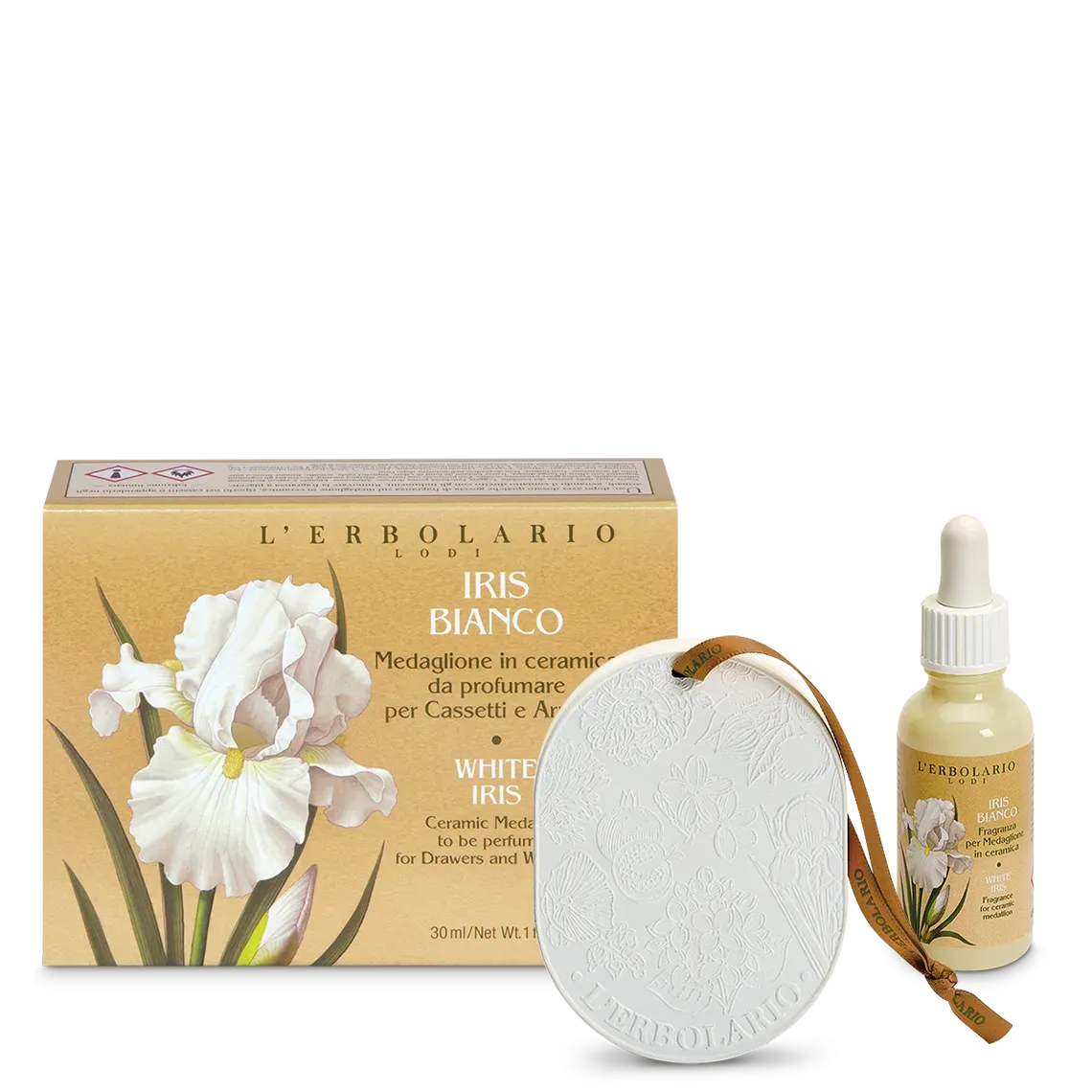 Iris Bianco Medaglione per Cassetti e Armadi 30 ml