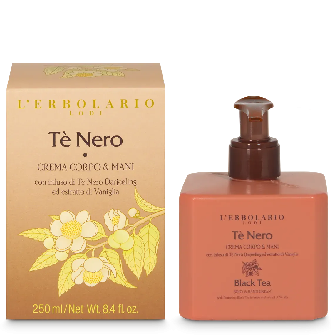 Tè Nero Crema Corpo & Mani 250 ml