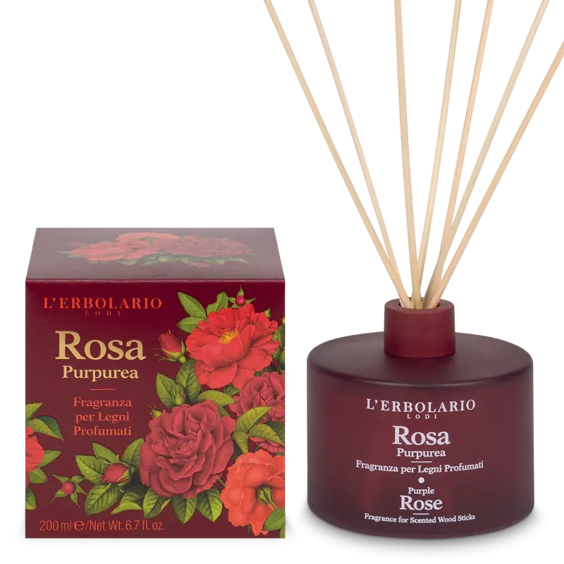 Rosa Purpurea Fragranza per Legni Profumati 200 ml