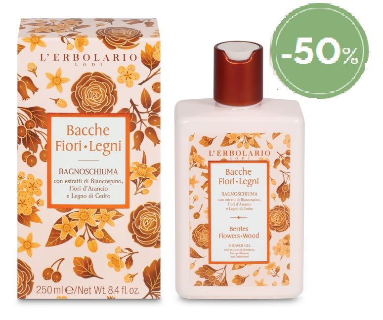 ERBOSCONTO - Bacche Fiori Legni - Bagnoschiuma 250 ml