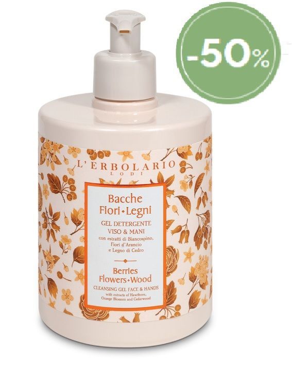 ERBOSCONTO - Bacche Fiori Legni - Gel Detergente Viso & Mani 500 ml