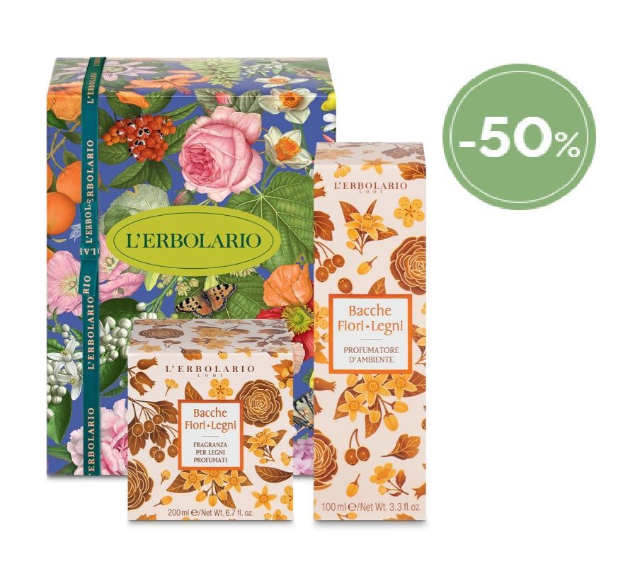 ERBOSCONTO - Bacche Fiori Legni Confezione regalo Casa