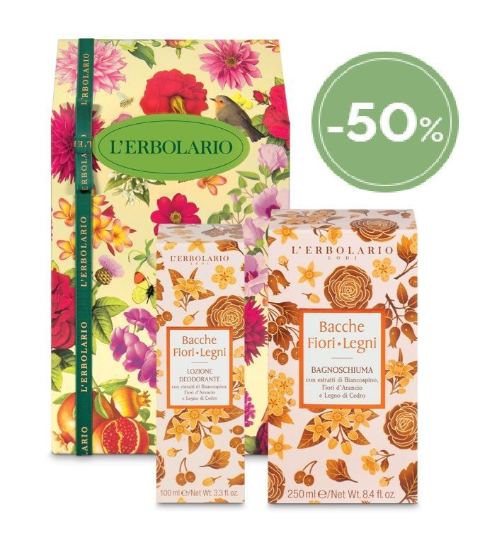 ERBOSCONTO - Bacche Fiori Legni Confezione regalo Duo Doccia