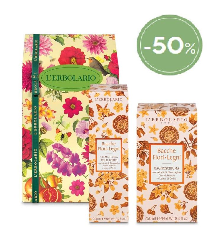 ERBOSCONTO - Bacche Fiori Legni Confezione regalo Duo Corpo
