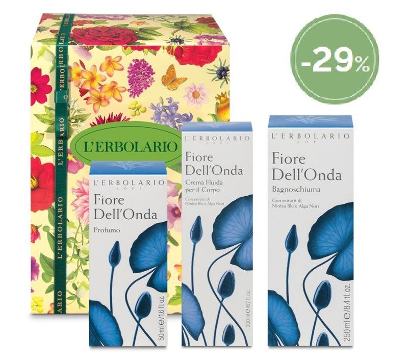 ERBOSCONTO - Fiore Dell'Onda Confezione regalo Trio Profumo