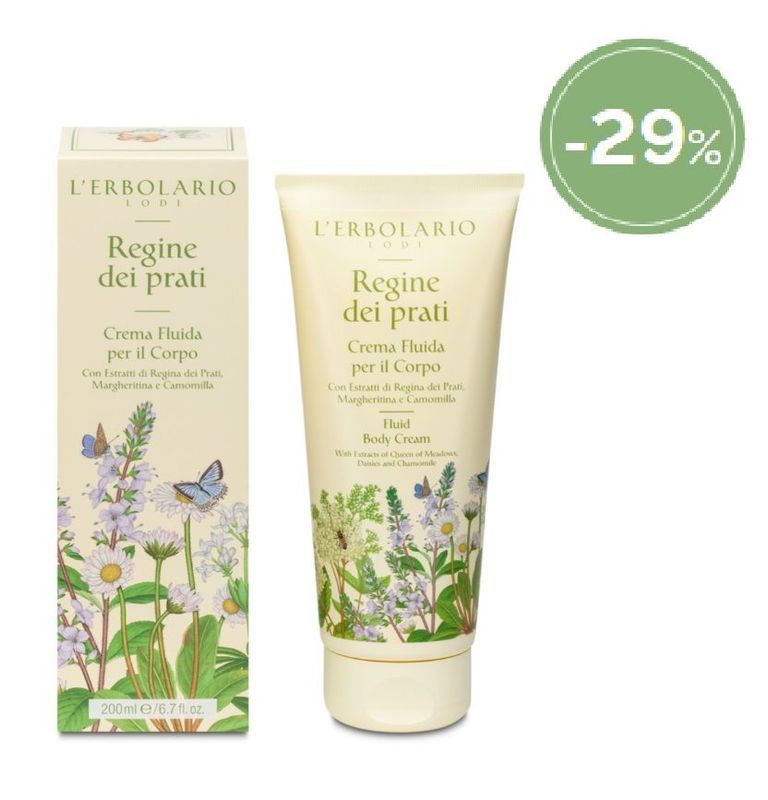 ERBOSCONTO - Regine dei Prati Crema Fluida per il Corpo 200 ml