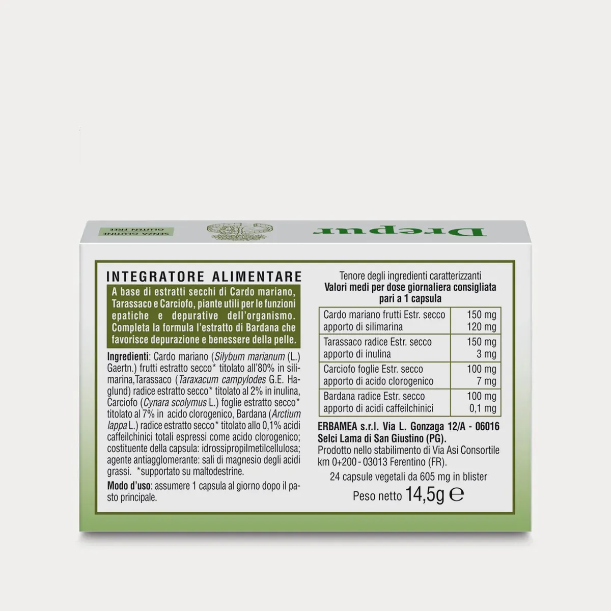 ERBAMEA - Drepur - Capsule vegetali