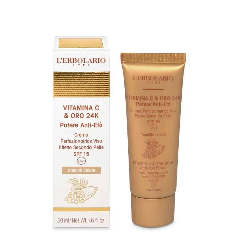 Vitamina C & Oro 24K Crema Perfezionatrice Viso tonalità chiara 50 ml