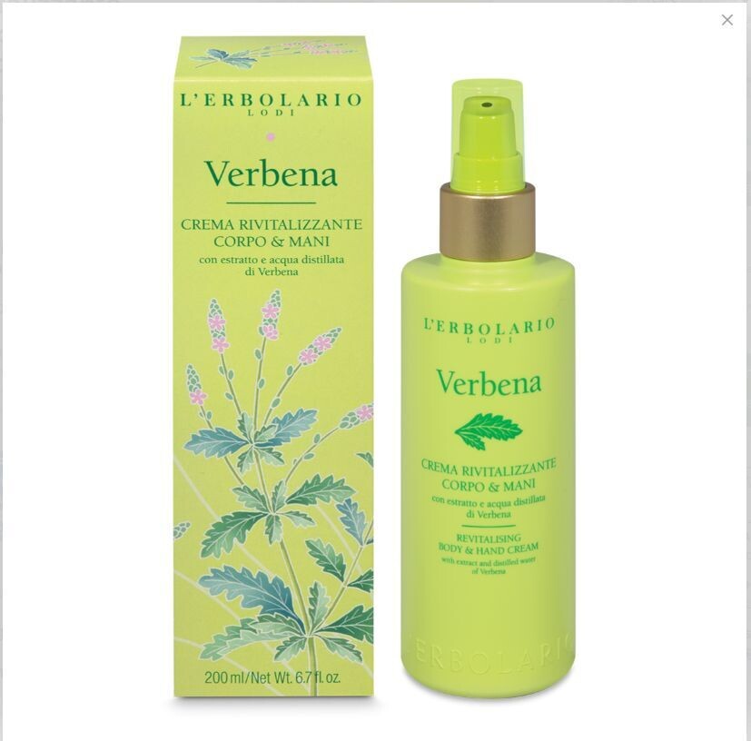 Verbena Crema Rivitalizzante Corpo & Mani 200 ml Verbena Crema Rivitalizzante Corpo & Mani 200 ml