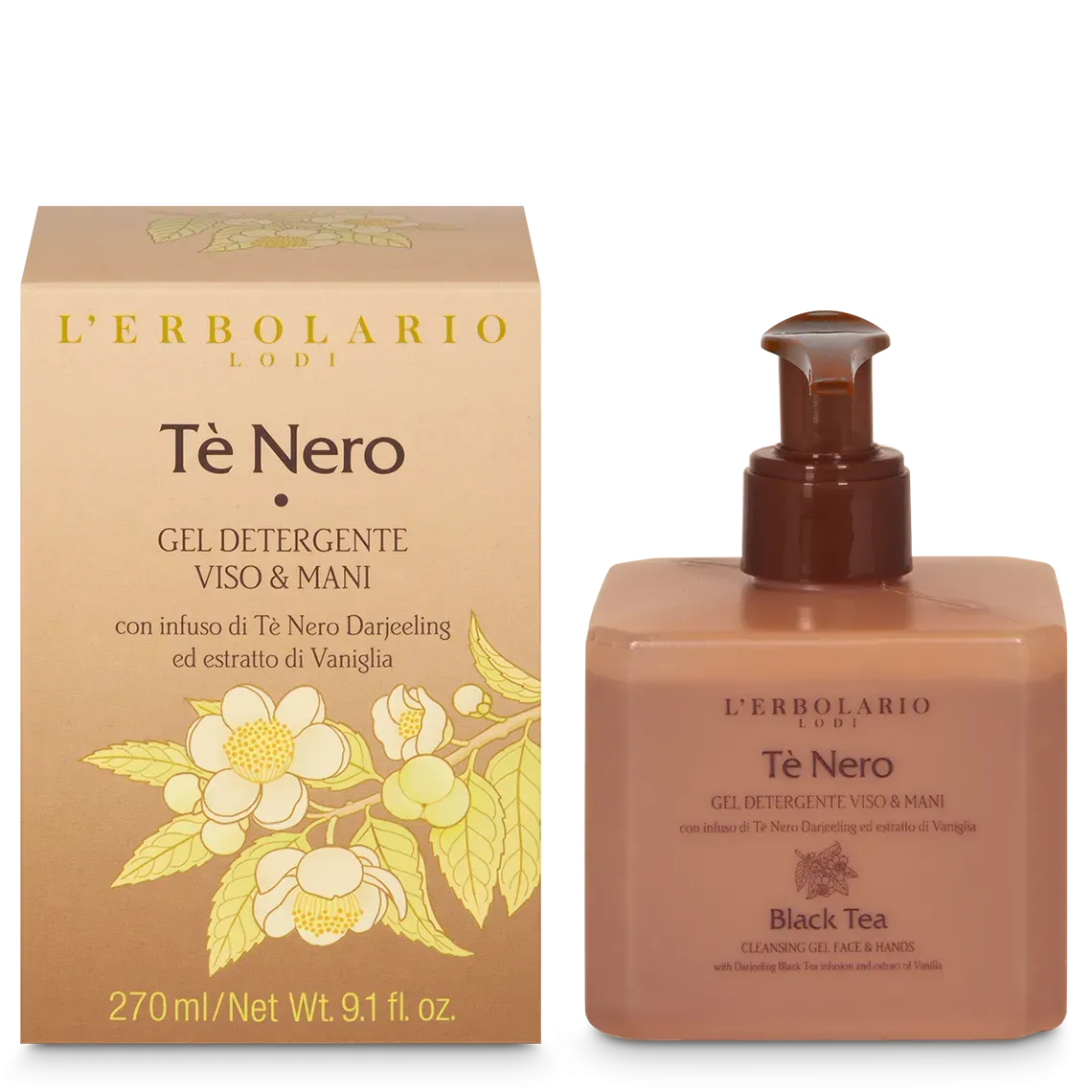 Tè Nero Detergente Viso & Mani 270 ml Tè Nero Detergente Viso & Mani 270 ml