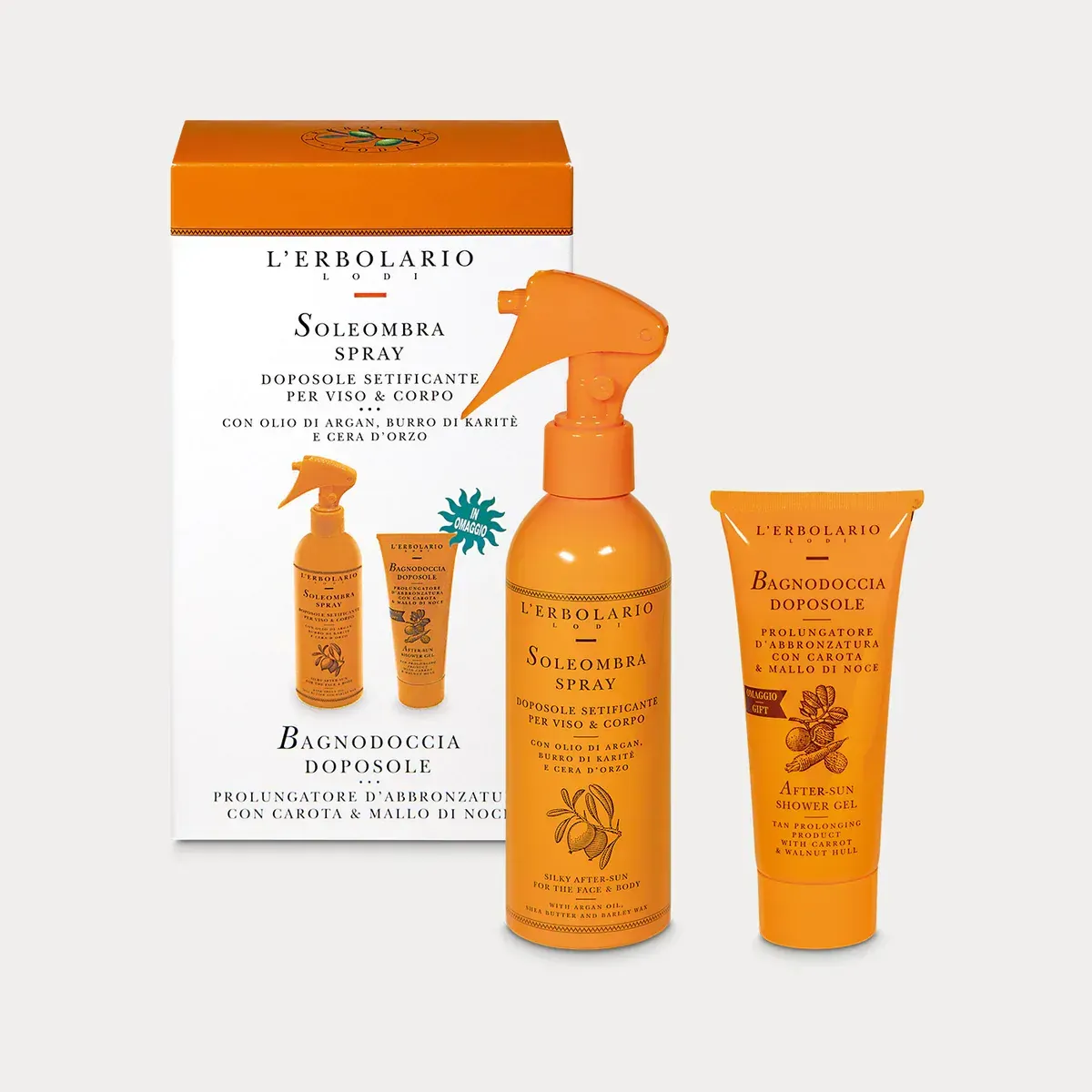 Doposole Spray Soleombra e Bagnodoccia Doposole in omaggio