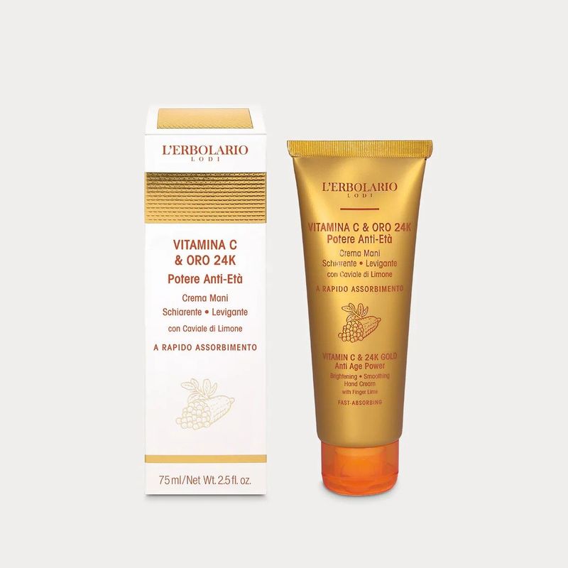 Vitamina C & Oro 24K Crema Mani  75 ml
