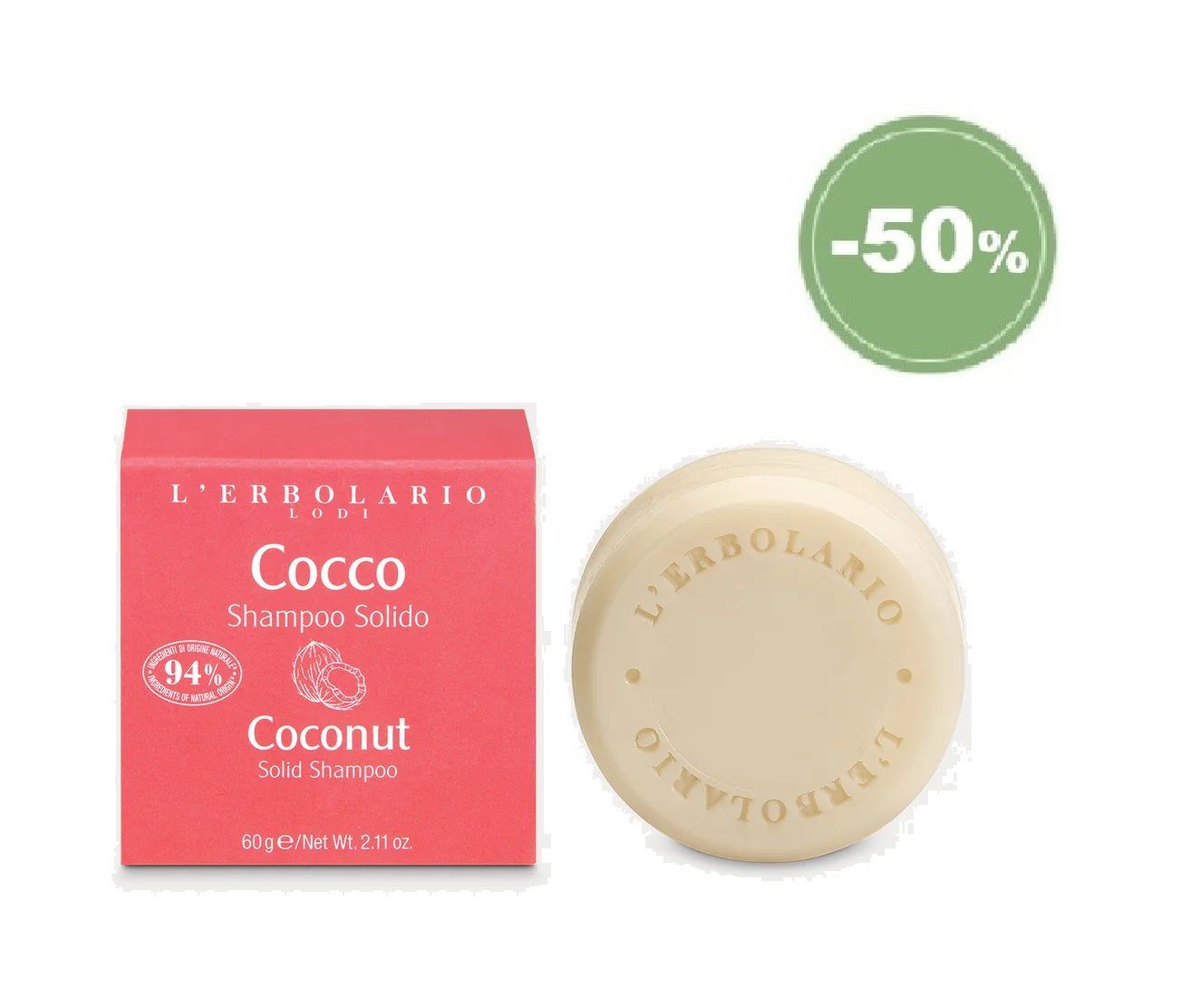 ERBOSCONTO - Cocco Shampoo Solido 60 g ERBOSCONTO - Cocco Shampoo Solido 60 g