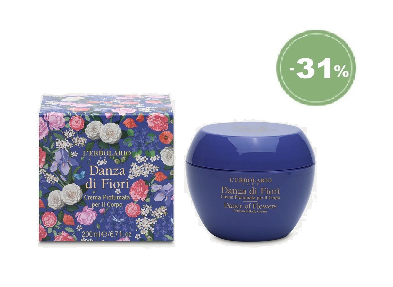 ERBOSCONTO - Danza di Fiori Crema Profumata per il Corpo 200 ml ERBOSCONTO - Danza di Fiori Crema Profumata per il Corpo 200 ml