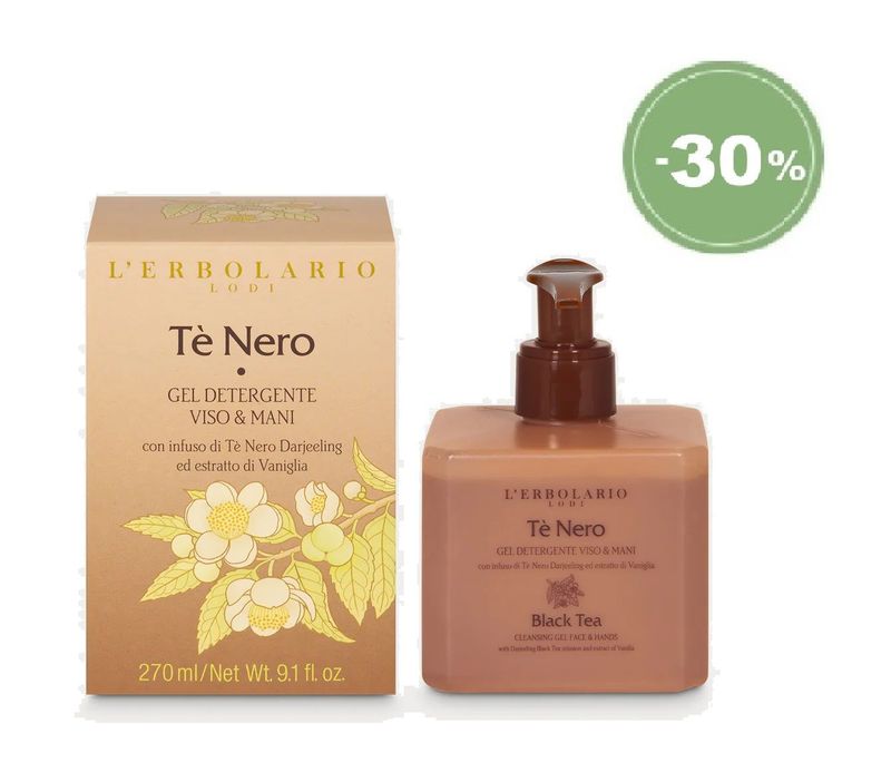 ERBOSCONTO - Tè Nero Gel Detergente Viso & Mani 270 ml