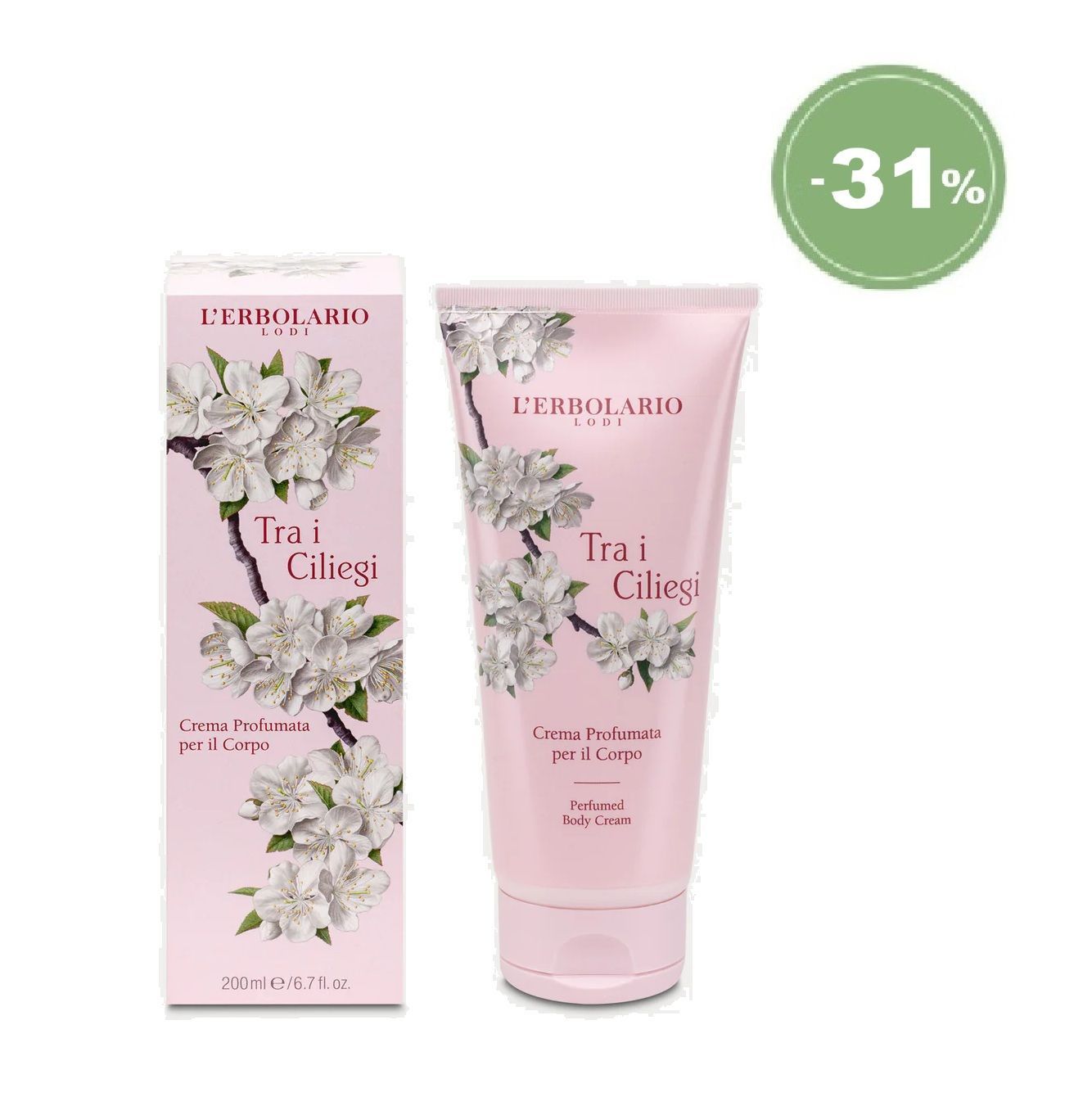 ERBOSCONTO - Tra i Ciliegi Crema Profumata per il Corpo 200 ml ERBOSCONTO - Tra i Ciliegi Crema Profumata per il Corpo 200 ml